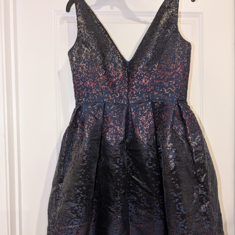 Sparkling Pink and Blue Cocktail Dress By Hadleigh's - Picture 7 of 9